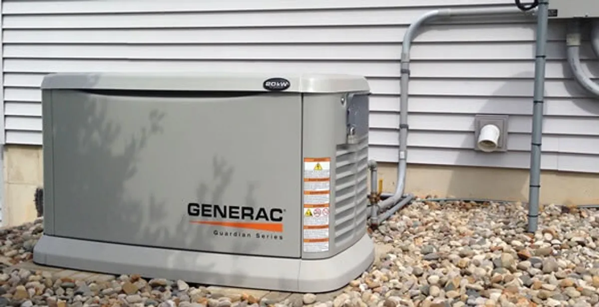 generator installation service featuring outdoor standby generator setup by licensed electricians in Naperville, IL