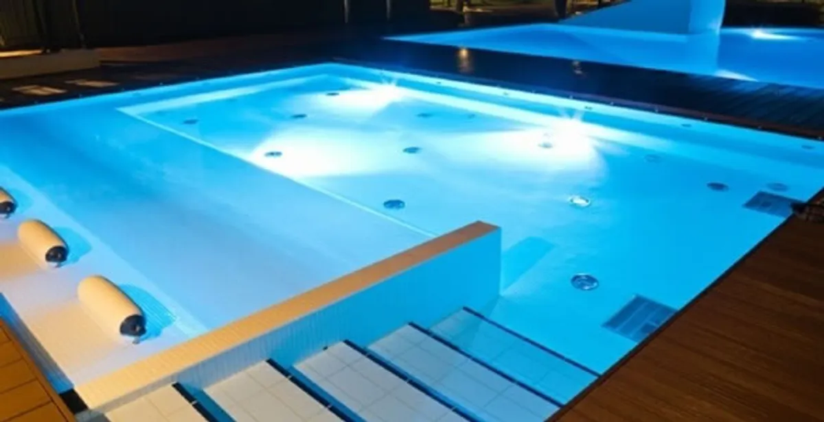 pool light installation and repair services providing modern illuminated pool lighting in Naperville, IL